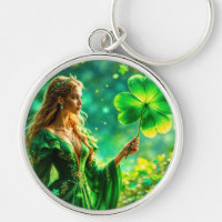St Patrick Day mystical princess clover magic