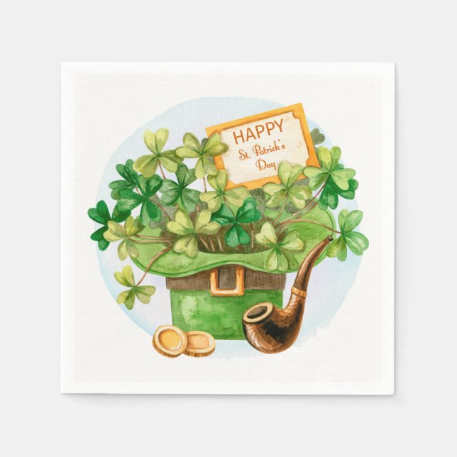 St Patrick Day  Napkin (Front)