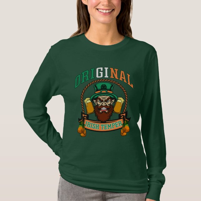 St.patrick day original irish temper T-Shirt (Front)
