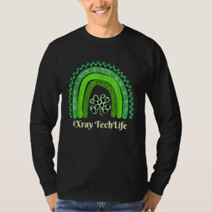 St Patrick Day Scrub Tops Nurse XRay Tech Rainbow