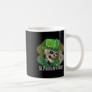 St. Patrick Day Skeleton Clover Fun Sarcastic  Coffee Mug