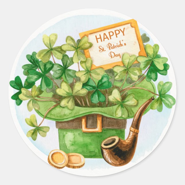 St Patrick Day Sticker (Front)
