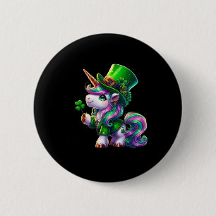 St Patrick Day Tees Irish Unicorn Girls Kids Women 6 Cm Round Badge