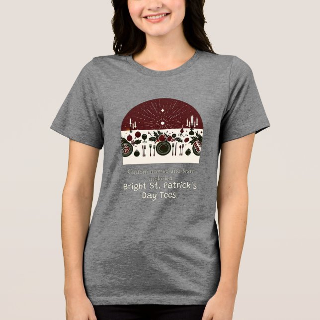 ST.PATRICK DAY Tri-Blend SHIRT (Front)