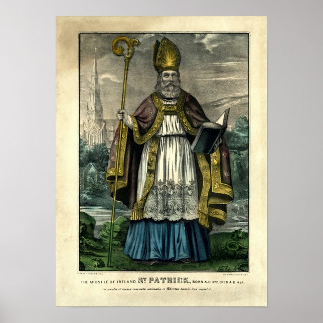 St. Patrick from Currier & Ives (1834-1907) Poster (Front)