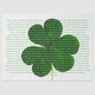 St. Patrick Irish Poem The Deer's Cry Shamrock Tissue Paper
