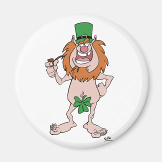 St Patrick Leprechaun (and Shamrock) Fridge magnet