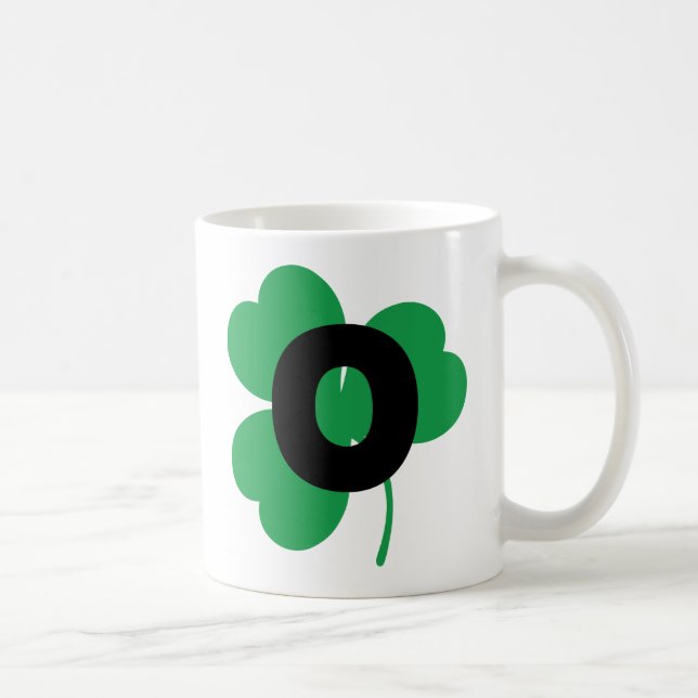St Patrick Letter O Alphabet Coffee Mug (Right)