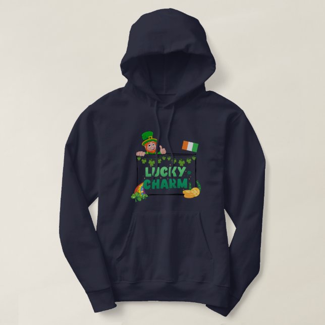 St Patrick Lucky Charm Cute Unisex Sweatshirt (Design Front)