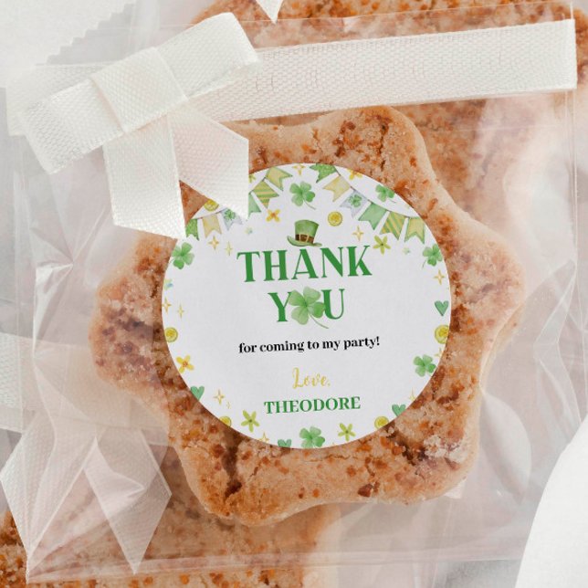 St. Patrick Lucky One Birthday Sticker Labels (Creator Uploaded)