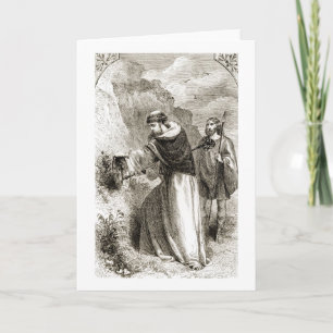 St. Patrick marking Connal's shield with the Cross Card