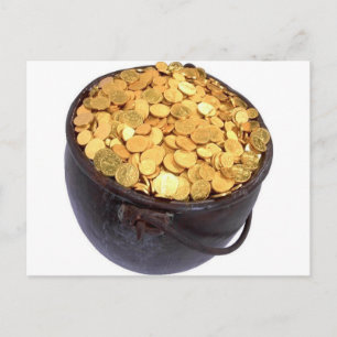 St Patrick&- Pot of Gold Postcard