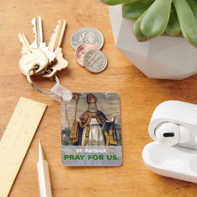 St. Patrick Pray for Us Key Ring (Desk)