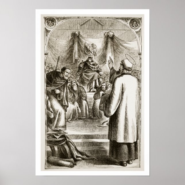 St. Patrick preaching at Tara, from 'The Trias Thu Poster (Front)