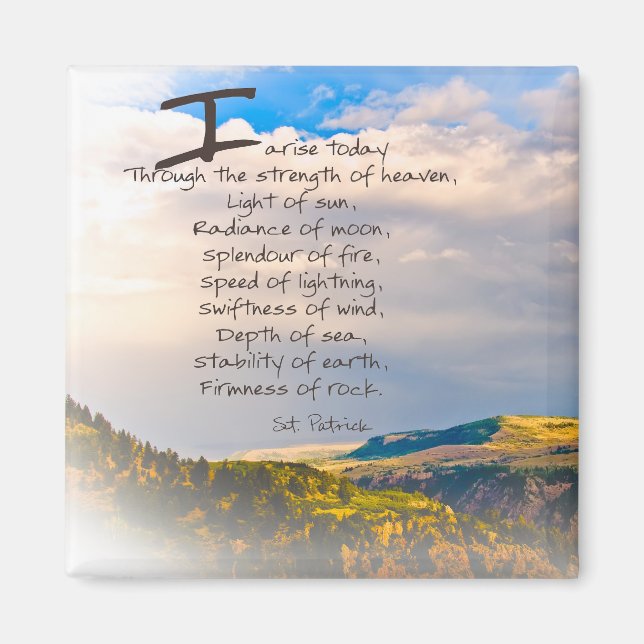 St Patrick Quote Magnet (Front)