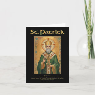 St Patrick Roman Catholic Prayer  Card