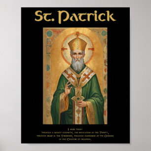 St Patrick Roman Catholic Prayer  Poster