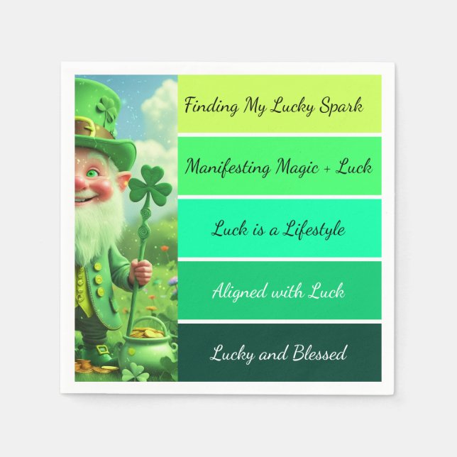 St. Patrick’s Affirmation Napkins (Front)