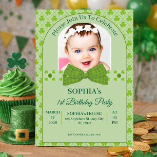 St. Patrick’s Day 1st Birthday Invitation