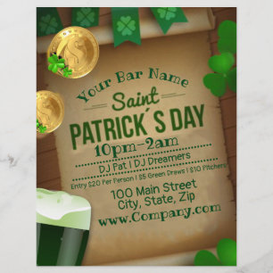 St Patrick’s Day Bar Event Party Flyer