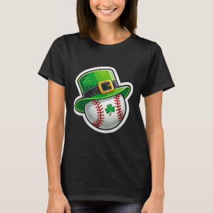 St. Patrick’s Day Baseball Clover Hat Lucky Shamro T-Shirt