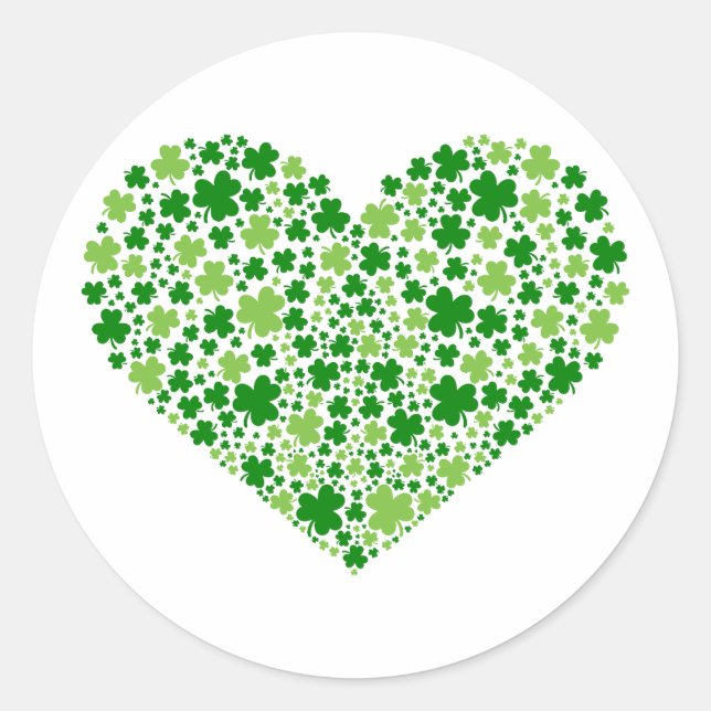 St. Patrick’s Day – Celebrate with Luck & Style Classic Round Sticker (Front)