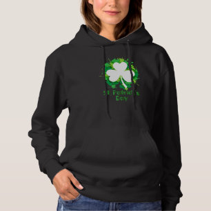 St Patrick S Day Clover Green Irish Ireland Clover Hoodie