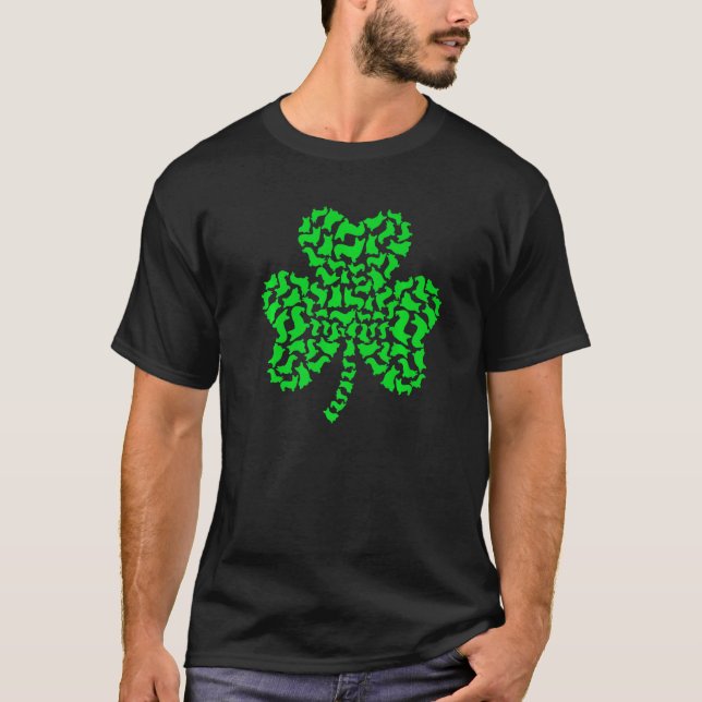 St Patrick S Day Corgi Dogs Shamrock Apparel T-Shirt (Front)