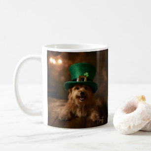 St. Patrick’s Day Dog in Leprechaun Hat Coffee Mug