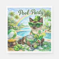 St. Patrick’s Day Glam Cat Pool Party