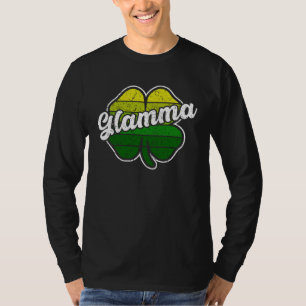 St Patrick s Day Glamma  Mother Irish C Shamrock T-Shirt