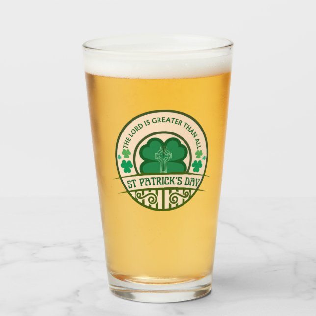 St Patrick’s Day Glass (Front Filled)