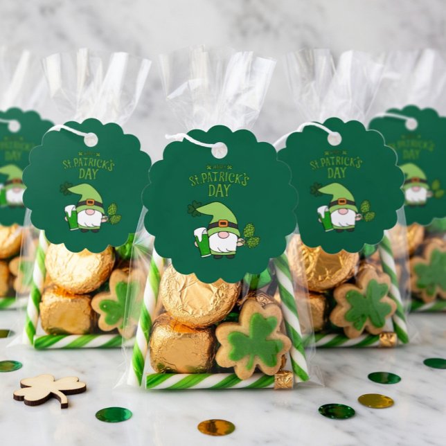 St. Patrick’s Day Gnome Green Gift Tag (Creator Uploaded)