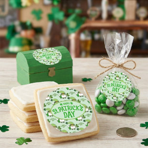 St. Patrick’s Day Gnome Green Sticker