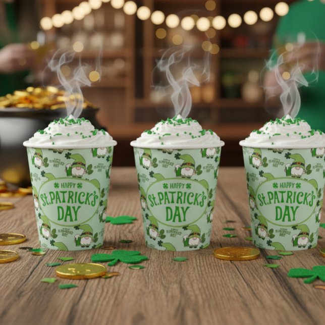 St. Patrick’s Day Gnome Paper Cup (Creator Uploaded)