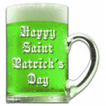 St. Patrick’s Day Green Beer Mug Photo Sculpture<br><div class="desc">This St. Patrick’s Day design shows a green beer in a large mug. The image is available for a variety of products. Text adding is optional.</div>