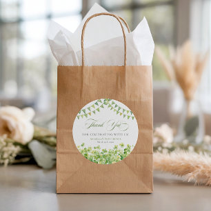 St. Patrick’s Day Green Shamrock Baby Shower Classic Round Sticker