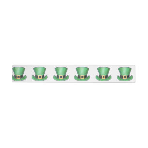 St Patrick’s Day Green Top Hat Wraparound Address Label