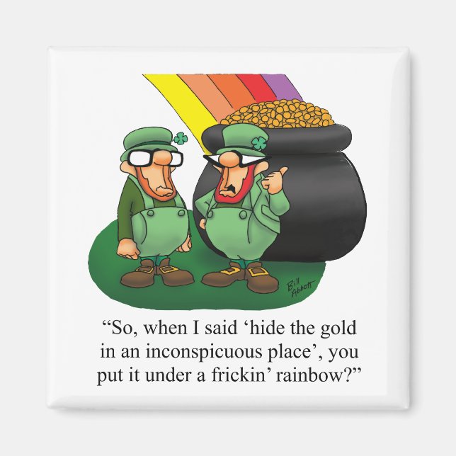 St. Patrick’s Day Humour Refrigerator Magnet (Front)