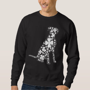 St Patrick S Day Irish Boxer Dog Shamrock Sweatshirt