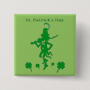 St. Patrick’s Day Leprechaun Button