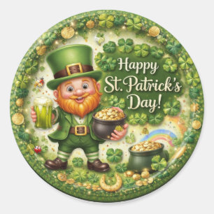 St. Patrick’s Day Leprechaun Sticker Set