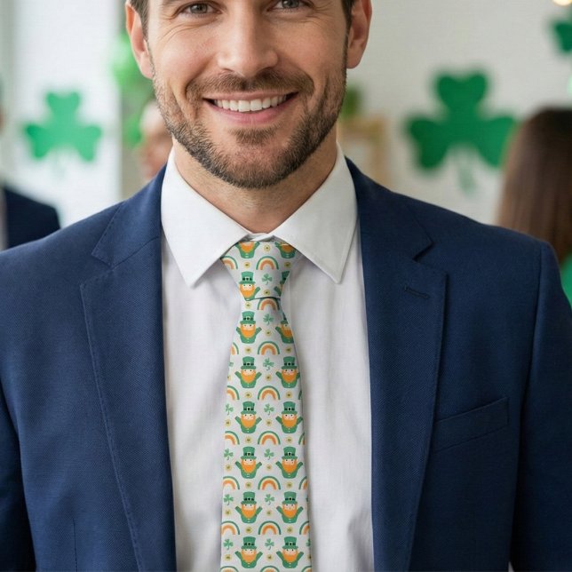 St. Patrick’s Day Leprechaun  Tie (St. Patrick’s Day Leprechaun Neck Tie)