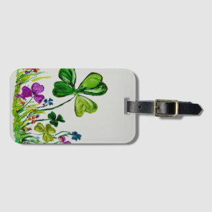 St Patrick’s Day Lucky Clover Luggage Tag