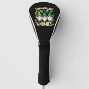 St Patrick’s Day Lucky Shamrock Gnome Golf Head Cover