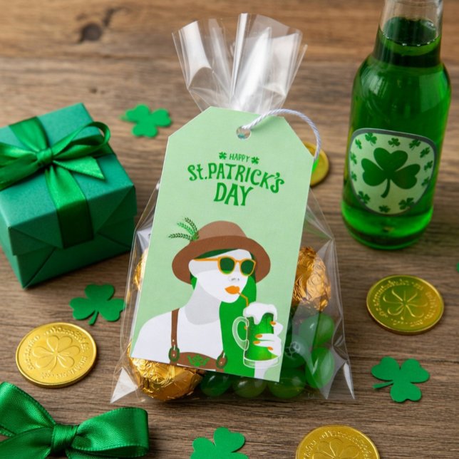 St. Patrick’s Day Modern Green Gift Tag (Creator Uploaded)