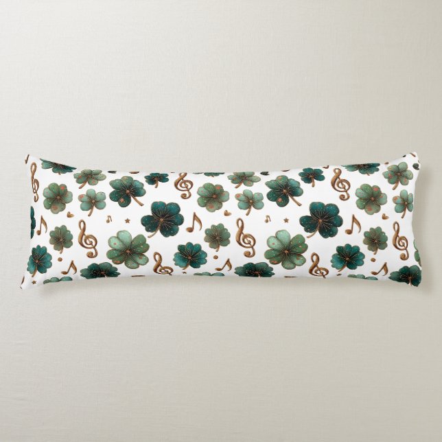 St. Patrick’s Day Musical Shamrock Body Cushion (Front)