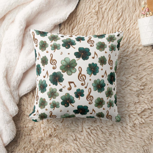 St. Patrick’s Day Musical Shamrock Cushion (Blanket)