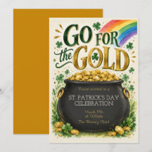 St. Patrick’s Day Party Invitation | Pot of Gold