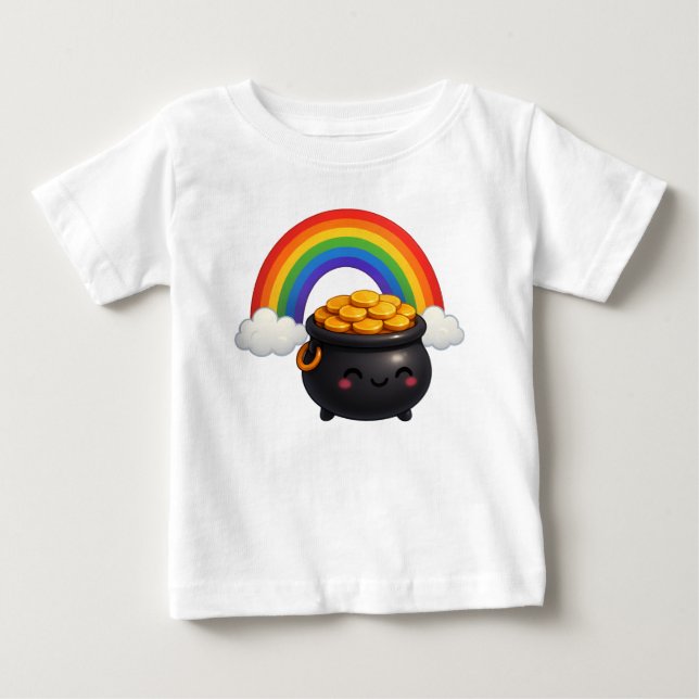 St Patrick’s Day Pot of Gold T-Shirt (Front)
